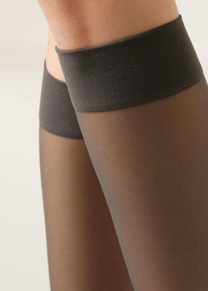 20 Denier Comfort Cuff knästrumpor 20 Denier Comfort Cuff knästrumpor