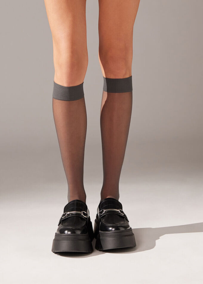 20 Denier Comfort Cuff knästrumpor 20 Denier Comfort Cuff knästrumpor