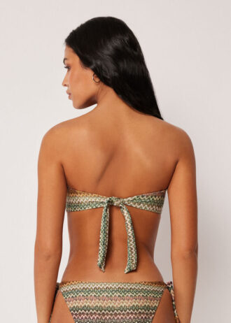 Bandeau-bikinitopp, elegant etnisk