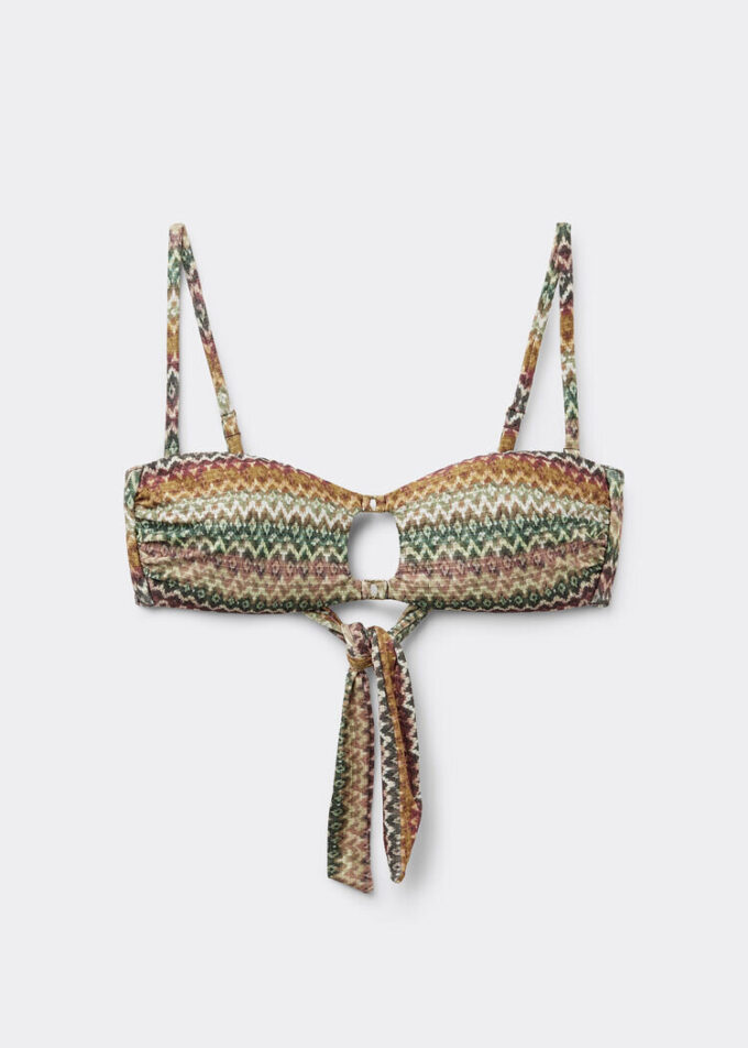Bandeau-bikinitopp, elegant etnisk Bandeau-bikinitopp, elegant etnisk
