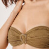 Bandeau-bikinitopp med sofistikerad glans Bandeau-bikinitopp med sofistikerad glans