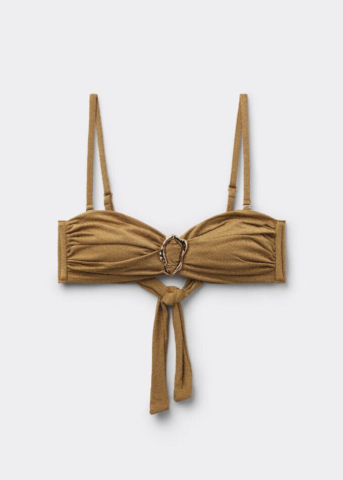 Bandeau-bikinitopp med sofistikerad glans Bandeau-bikinitopp med sofistikerad glans