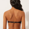 Bandeau-bikinitopp mörk animalier