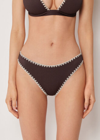Bikinibotten Bicolor Embroidery