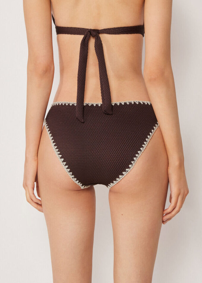 Bikinibotten Bicolor Embroidery