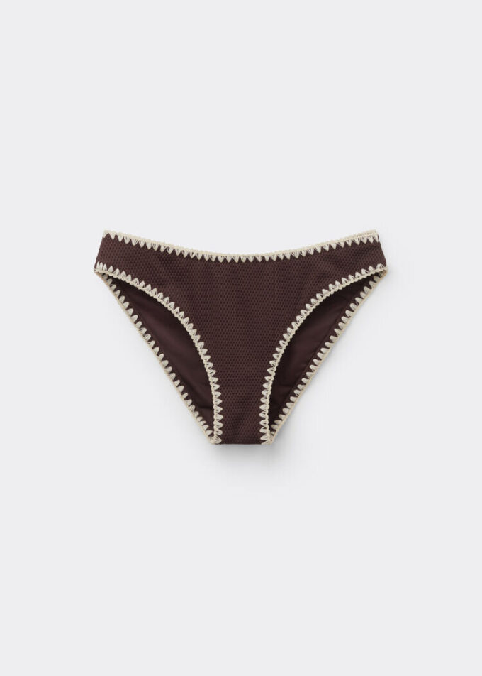 Bikinibotten Bicolor Embroidery