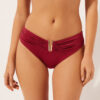 Bikinibotten med hög midja i glansig satin Bikinibotten med hög midja i glansig satin