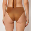 Bikinibotten med hög midja i glansig satin Bikinibotten med hög midja i glansig satin