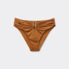 Bikinibotten med hög midja i glansig satin Bikinibotten med hög midja i glansig satin