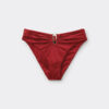Bikinibotten med hög midja i glansig satin Bikinibotten med hög midja i glansig satin