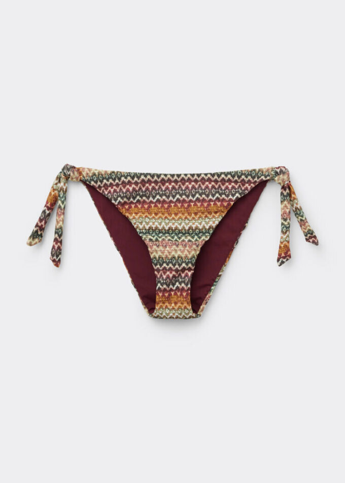 Bikinibotten med knytband, elegant etnisk
