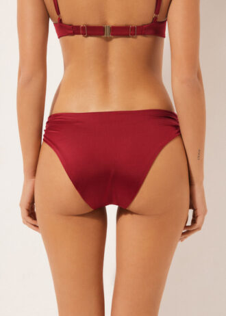 Bikinibottnar i glansig satin
