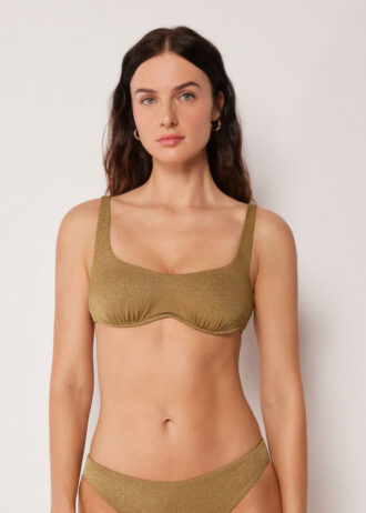 Bikinitopp i tank-stil med sofistikerad glans