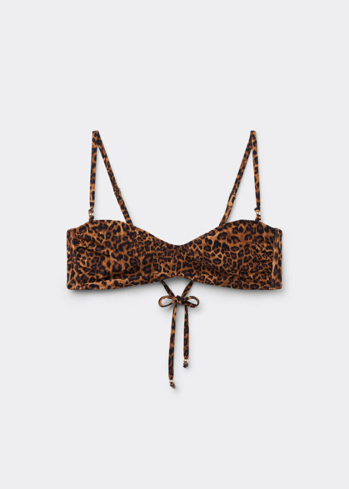 Bikinitopp i tank-stil med vilddjursmönster Bikinitopp i tank-stil med vilddjursmönster