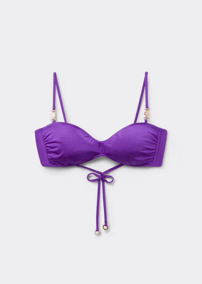 Bikinitopp i tank-stil, minimalistisk passform