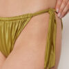 Bikinitrosor med knytband i sidan, glansigt satin
