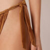 Bikinitrosor med knytband i sidan, glansigt satin
