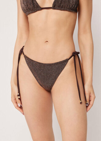Brasilianska bikinitrosor i brunt glitter