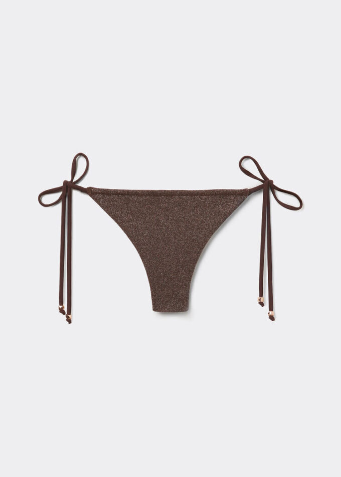 Brasilianska bikinitrosor i brunt glitter Brasilianska bikinitrosor i brunt glitter