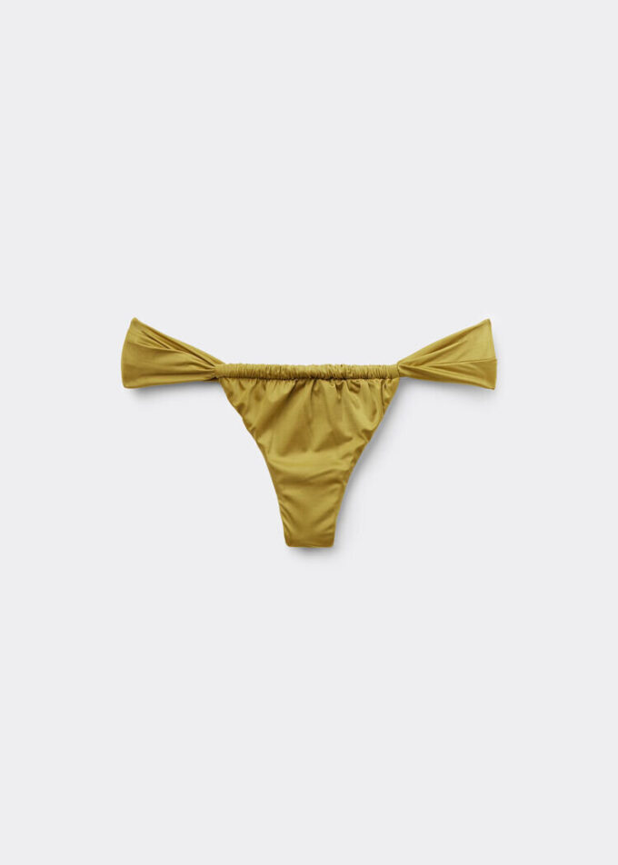 Brasilianska bikinitrosor i glänsande satin