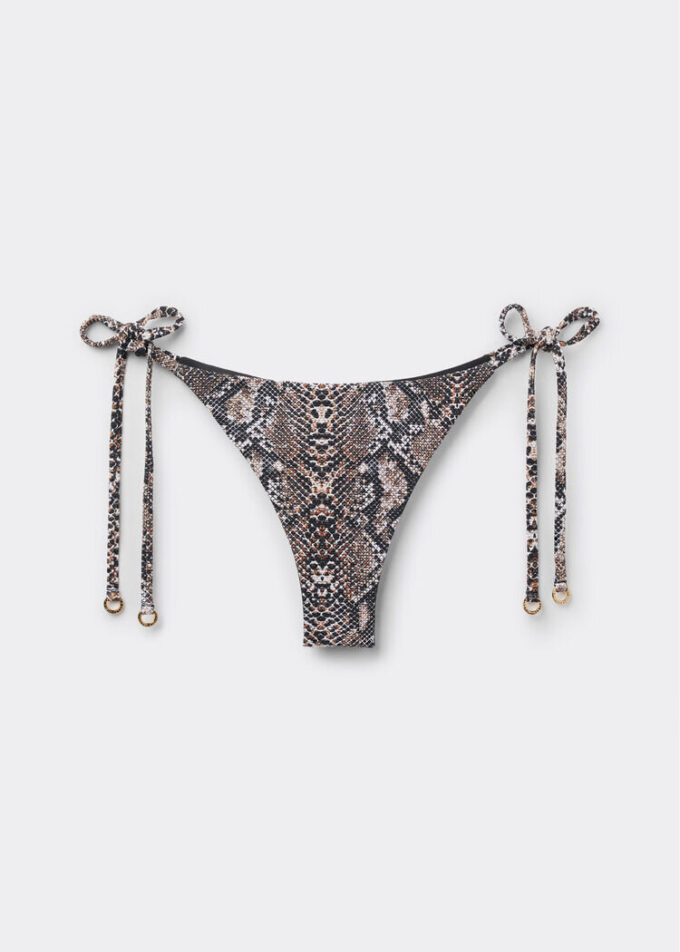 Brasilianska bikinitrosor med knytband Classic Snake
