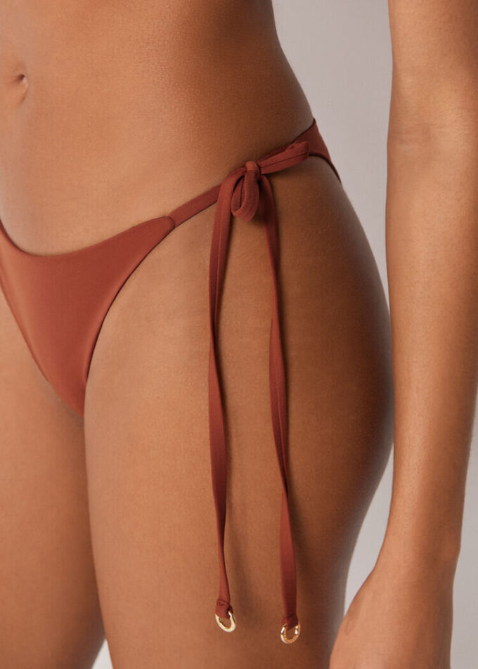 Brasilianska bikinitrosor med snörning, premium passform Brasilianska bikinitrosor med snörning, premium passform