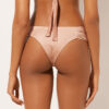 Draperad Brasilia-bikinitrosor i glänsande satin Draperad Brasilia-bikinitrosor i glänsande satin