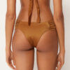 Draperad Brasilia-bikinitrosor i glänsande satin Draperad Brasilia-bikinitrosor i glänsande satin