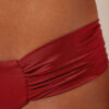 Draperad Brasilia-bikinitrosor i glänsande satin Draperad Brasilia-bikinitrosor i glänsande satin