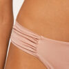 Draperad Brasilia-bikinitrosor i glänsande satin Draperad Brasilia-bikinitrosor i glänsande satin