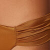 Draperad Brasilia-bikinitrosor i glänsande satin Draperad Brasilia-bikinitrosor i glänsande satin