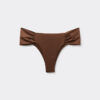Draperad Brasilia-bikinitrosor i glänsande satin Draperad Brasilia-bikinitrosor i glänsande satin