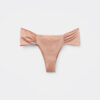 Draperad Brasilia-bikinitrosor i glänsande satin Draperad Brasilia-bikinitrosor i glänsande satin
