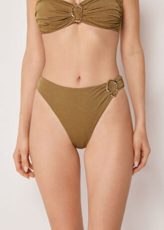 Högmidjad Brasilia-bikinitrosor med sofistikerad glans Högmidjad Brasilia-bikinitrosor med sofistikerad glans