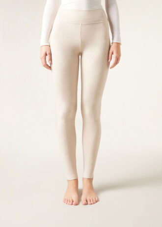 Leggings i kashmirblandning