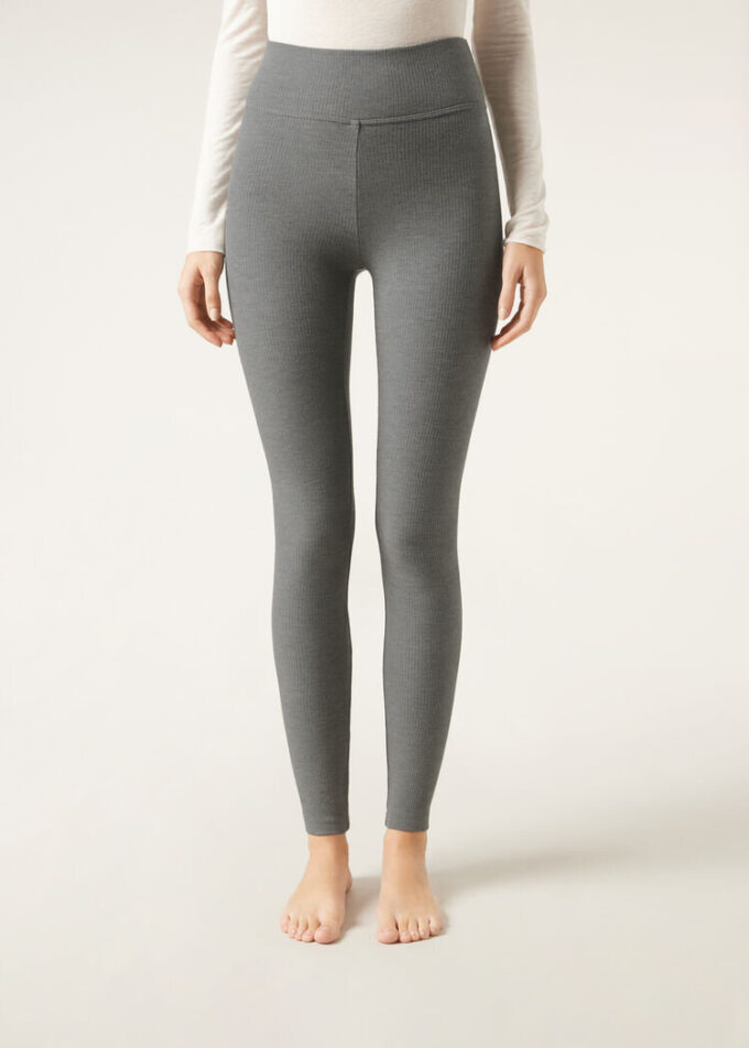Leggings i kashmirblandning