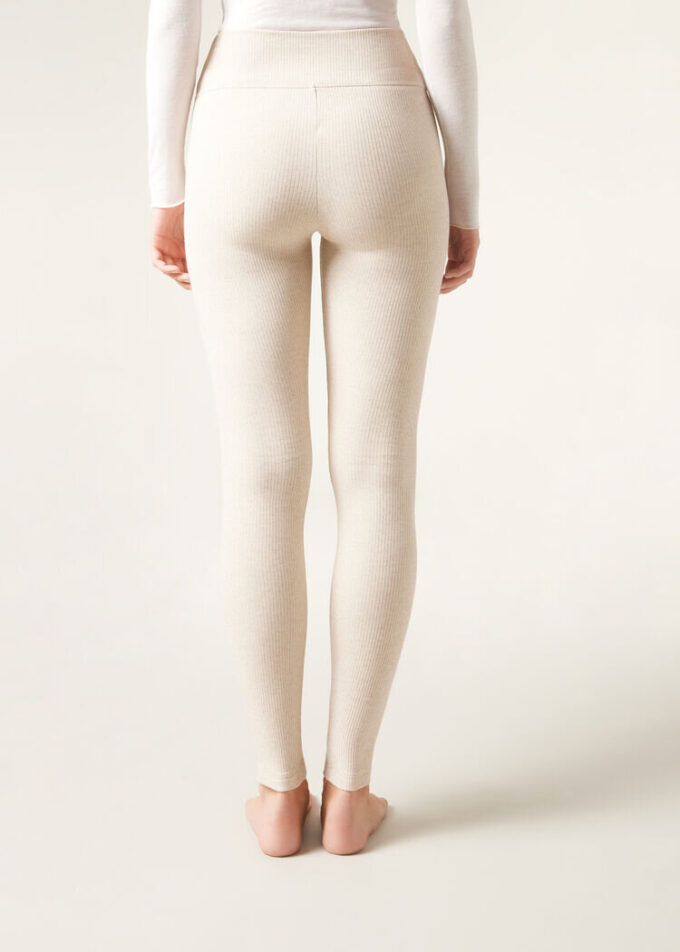 Leggings i kashmirblandning