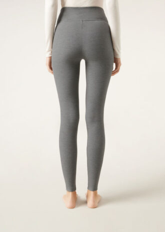 Leggings i kashmirblandning
