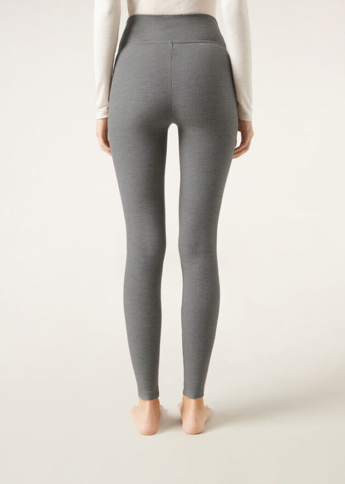 Leggings i kashmirblandning