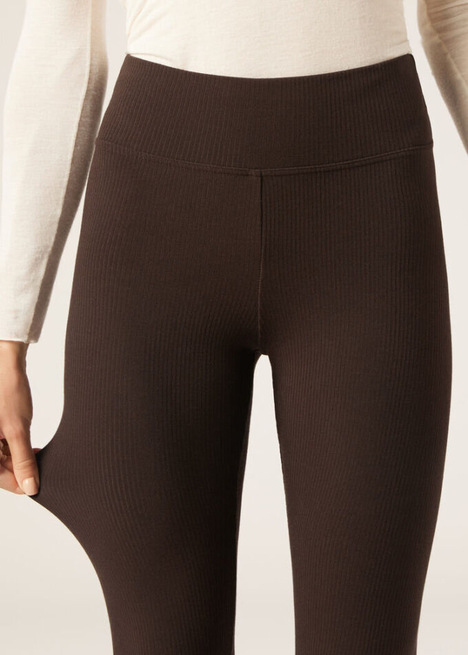 Leggings i kashmirblandning