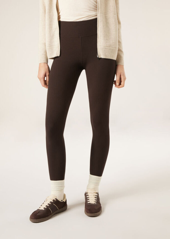 Leggings i kashmirblandning