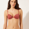 Push-up-bikinitopp i glänsande satin Push-up-bikinitopp i glänsande satin