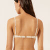 Push-up-bikinitopp i glänsande satin