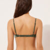 Push-up-bikinitopp i glänsande satin