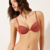 Push-up-bikinitopp i glänsande satin Push-up-bikinitopp i glänsande satin