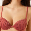 Push-up-bikinitopp i glänsande satin Push-up-bikinitopp i glänsande satin
