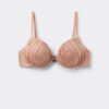 Push-up-bikinitopp i glänsande satin