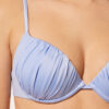 Push-up-bikinitopp i glänsande satin