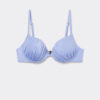 Push-up-bikinitopp i glänsande satin