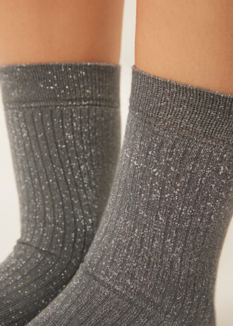 Ribbade glitterstrumpor Ribbade glitterstrumpor